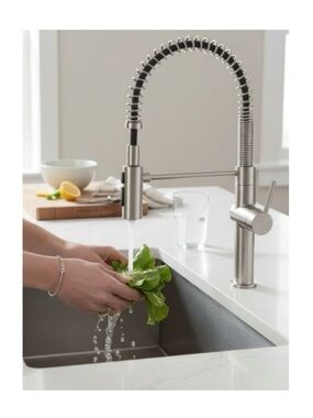 Kohler ༄ Crue Single Handle Semi Prof Decorator Kitchen Sink Faucet ༄ Stainless